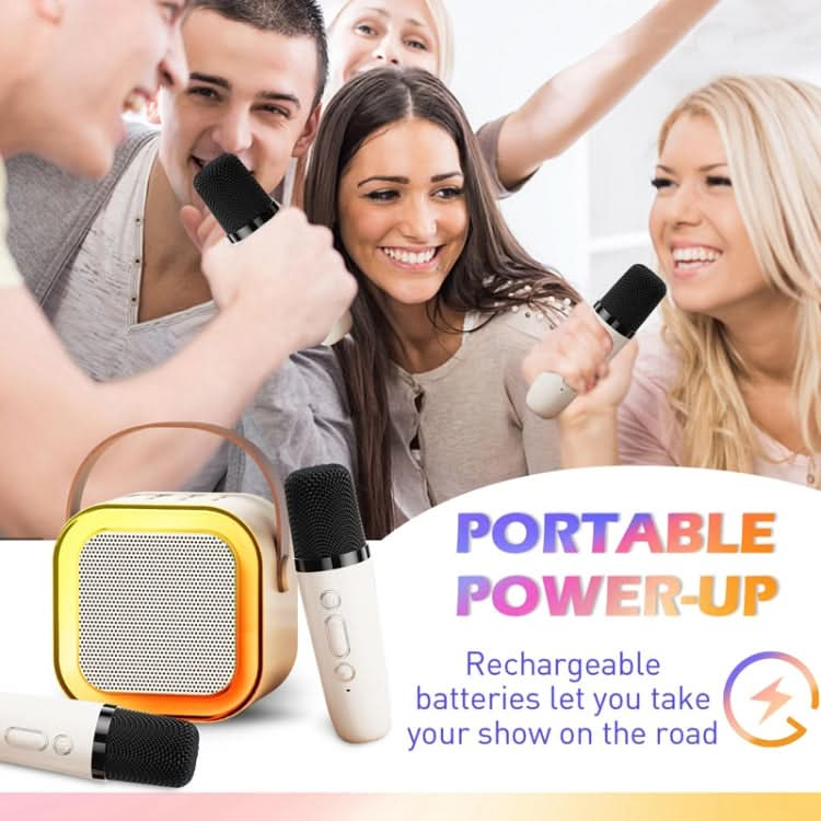 Outdoor Home Portable Wireless Karaoke Sound Cell Phone Integrated Microphone Smart Speaker