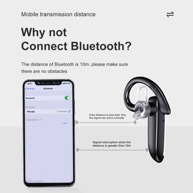 Bluetooth Earphone With Digital Display Charging Compartment Wireless Earphone For Car Talking Noise Reduction