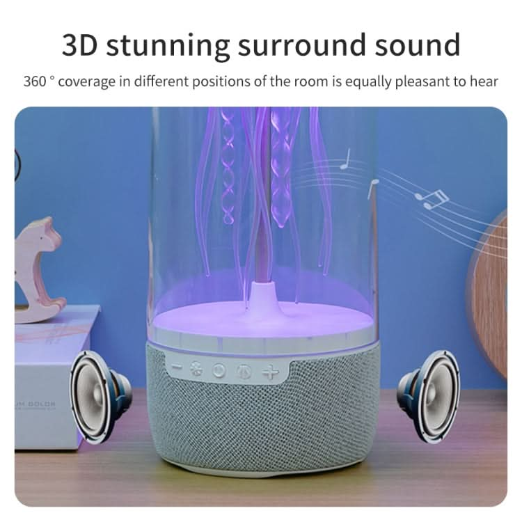 Portable Colorful Atmosphere Light Jellyfish Rhythmic Bluetooth Speaker