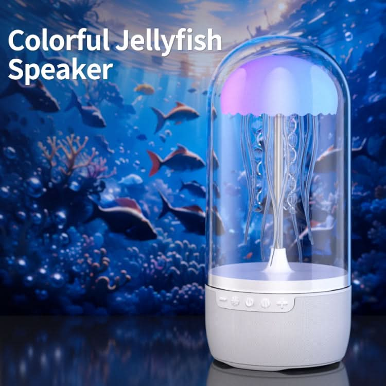 Portable Colorful Atmosphere Light Jellyfish Rhythmic Bluetooth Speaker