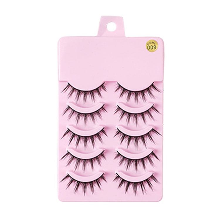 5pairs / Set Little Devil Natural Portable Single Cluster Manga Imitation Eyelashes, Model: 009-Reluova