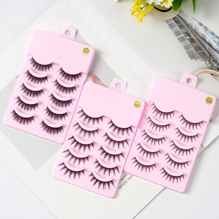 5pairs / Set Little Devil Natural Portable Single Cluster Manga Imitation Eyelashes, Model: 009-Reluova