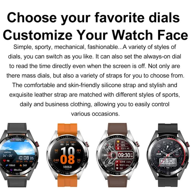 1.43 inch AMOLED Screen Smartwatch Heart Rate Blood Pressure Monitoring Bluetooth Talking Sports Watch