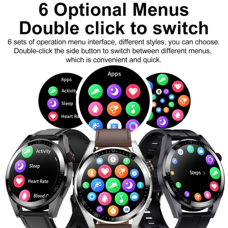 1.43 inch AMOLED Screen Smartwatch Heart Rate Blood Pressure Monitoring Bluetooth Talking Sports Watch