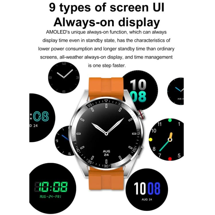 1.43 inch AMOLED Screen Smartwatch Heart Rate Blood Pressure Monitoring Bluetooth Talking Sports Watch