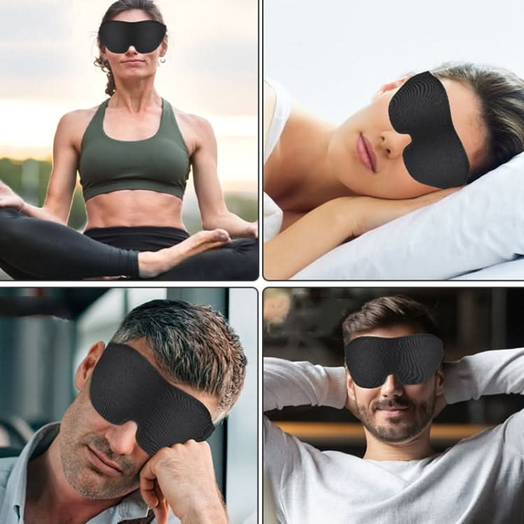 4 In 1 3D Sleep Eye Mask Memory Foam Non-pressure Shading Sleeping Blindfold(Blue)-Reluova