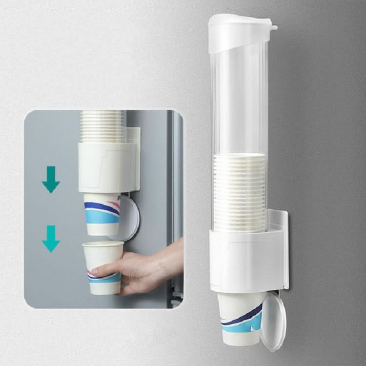 Household Disposable Cup Holder Wall-mounted Rack Convenient Dustproof Automatic Cup Taker Reluova