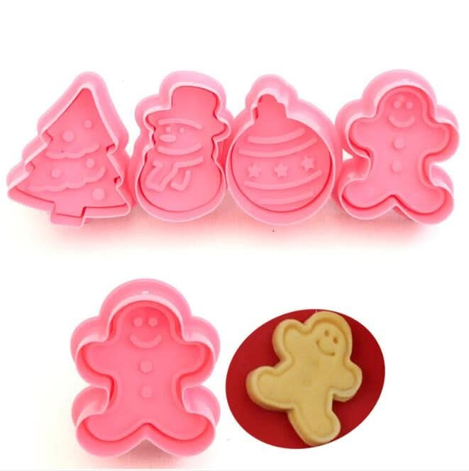 8 PCS Fondant Cake Tool Christmas Cookie Spring Stamper-Reluova