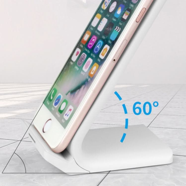 R2 10W Vertical Mobile Phone Wireless Charger Smart Fast Charge Charging Stand Desktop Stand