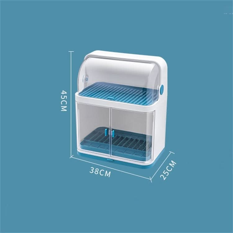 Tableware Storage Box Drain Rack Plastic Cupboard With Lid - Reluova