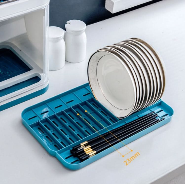 Tableware Storage Box Drain Rack Plastic Cupboard With Lid - Reluova