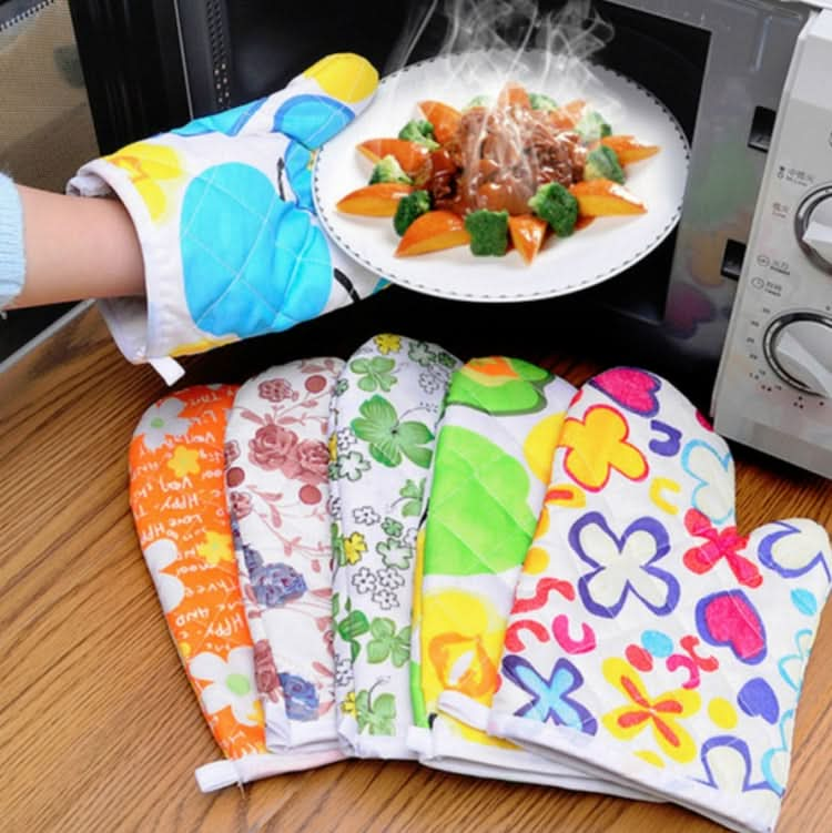 10 PCS Microwave Oven Anti-scald Gloves Household Oven Baking High Temperature Resistant Insulated Gloves - Reluova