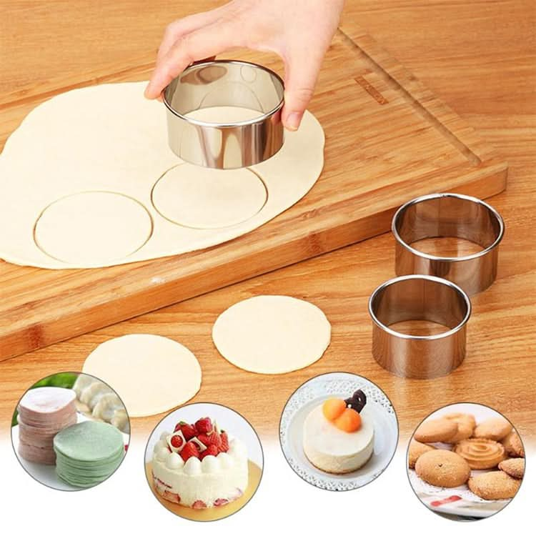 3pcs/set Stainless Steel Round Dumplings Wrappers Molds Set Cutter Maker Tools-Reluova