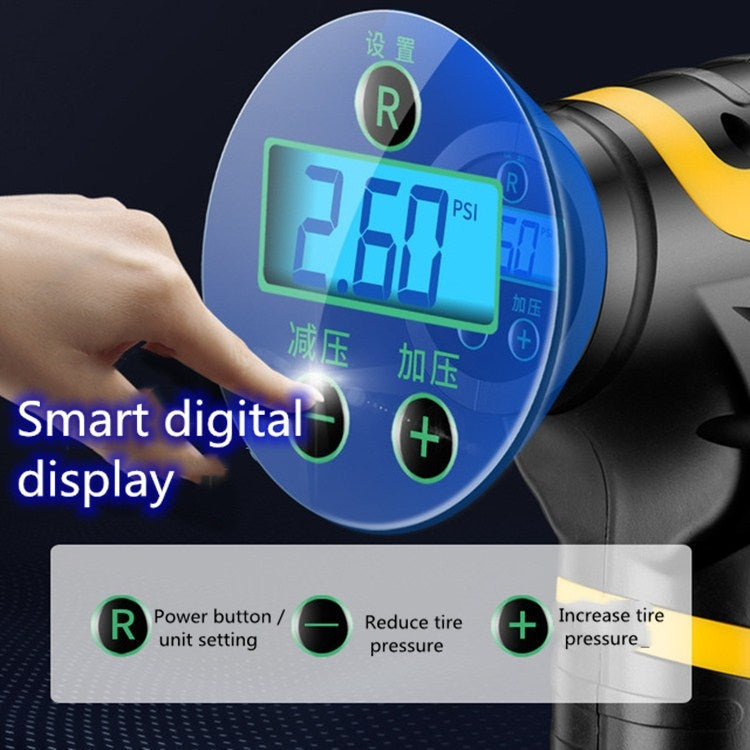 Vehicle-mounted Air Pump With Lamp And Handheld Intelligent Digital Display Charging Air Pump