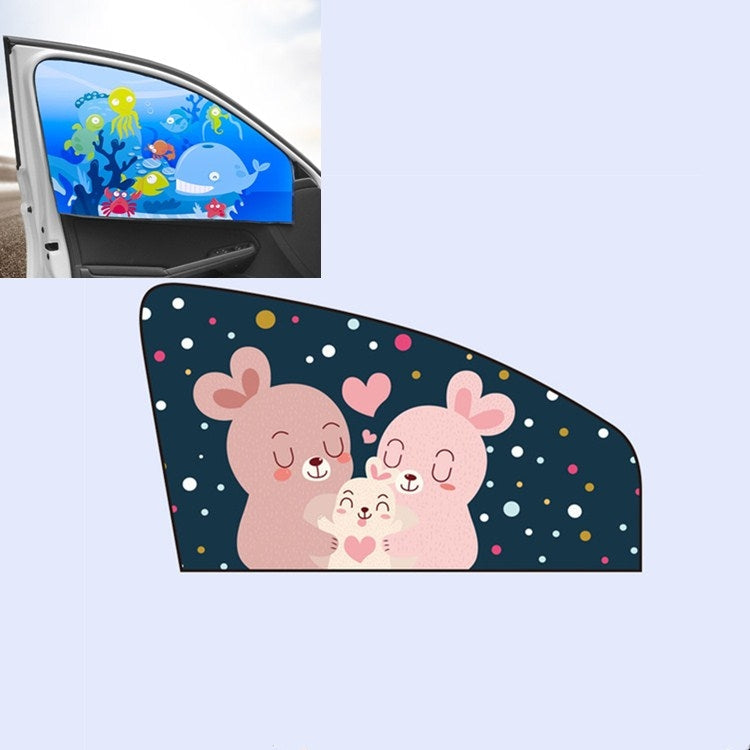 Car Cartoon Magnetic Sunshade Sunscreen Telescopic Collapsible Sunshield ÎҵÄÉ̵ê