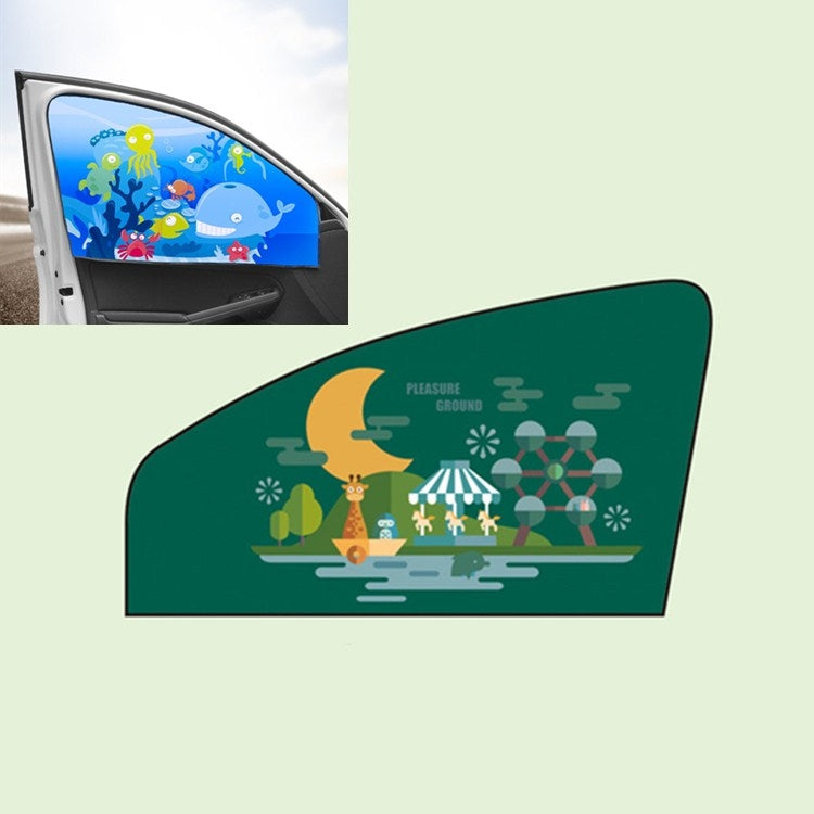 Car Cartoon Magnetic Sunshade Sunscreen Telescopic Collapsible Sunshield ÎҵÄÉ̵ê