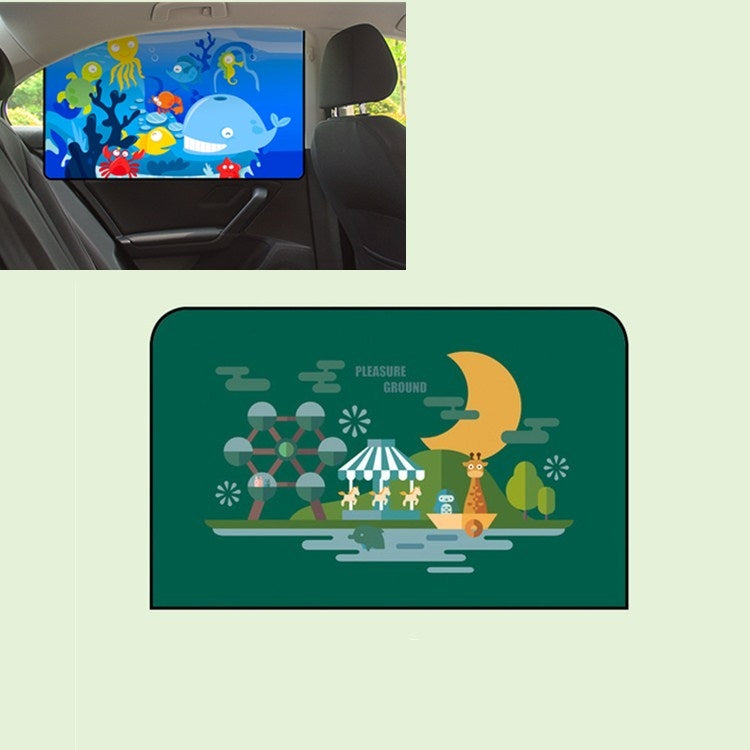 Car Cartoon Magnetic Sunshade Sunscreen Telescopic Collapsible Sunshield ÎҵÄÉ̵ê