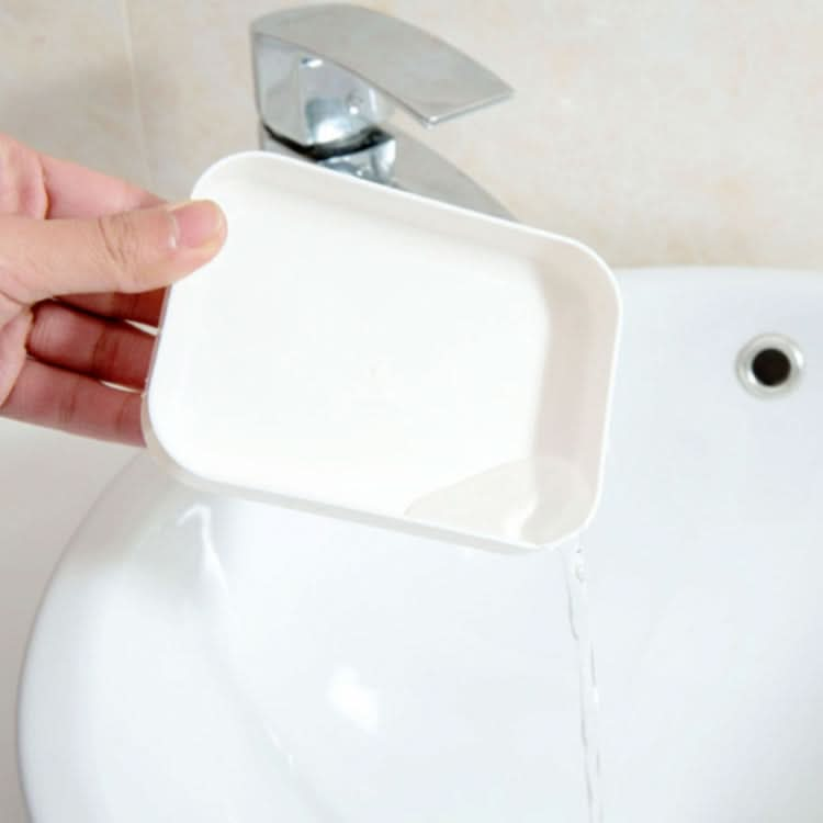 Bathroom Drain Transparent Waterproof Soap Dish with Cover , Random Color Delivery