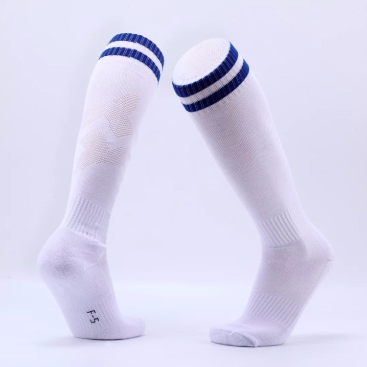 Children Football Socks Boys Soccer Sock Kid Above Knee Plain Socks Long Soccer Stockings Men Over Knee High Sock Reluova