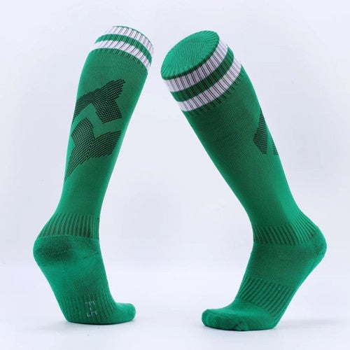 Children Football Socks Boys Soccer Sock Kid Above Knee Plain Socks Long Soccer Stockings Men Over Knee High Sock