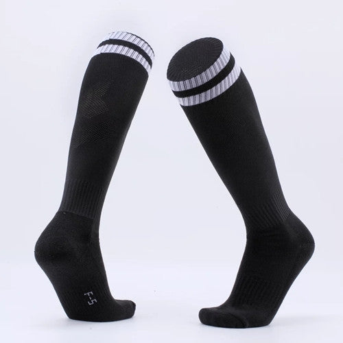 Children Football Socks Boys Soccer Sock Kid Above Knee Plain Socks Long Soccer Stockings Men Over Knee High Sock