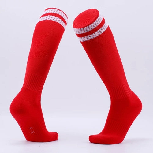 Children Football Socks Boys Soccer Sock Kid Above Knee Plain Socks Long Soccer Stockings Men Over Knee High Sock