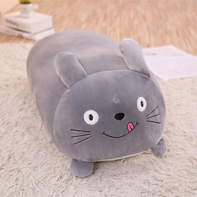 New Soft Animal Cartoon Pillow Cushion Cute Fat Dog Cat Totoro Penguin Pig Frog Plush Toy