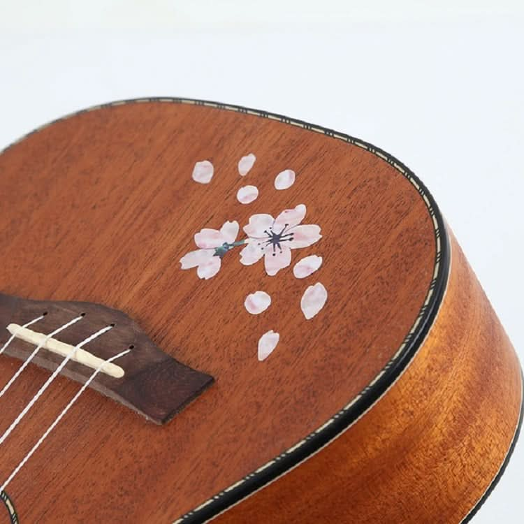 2 PCS Guitar Panel Stickers DIY Cherry Blossom Stickers Ukuleles Paste-Reluova