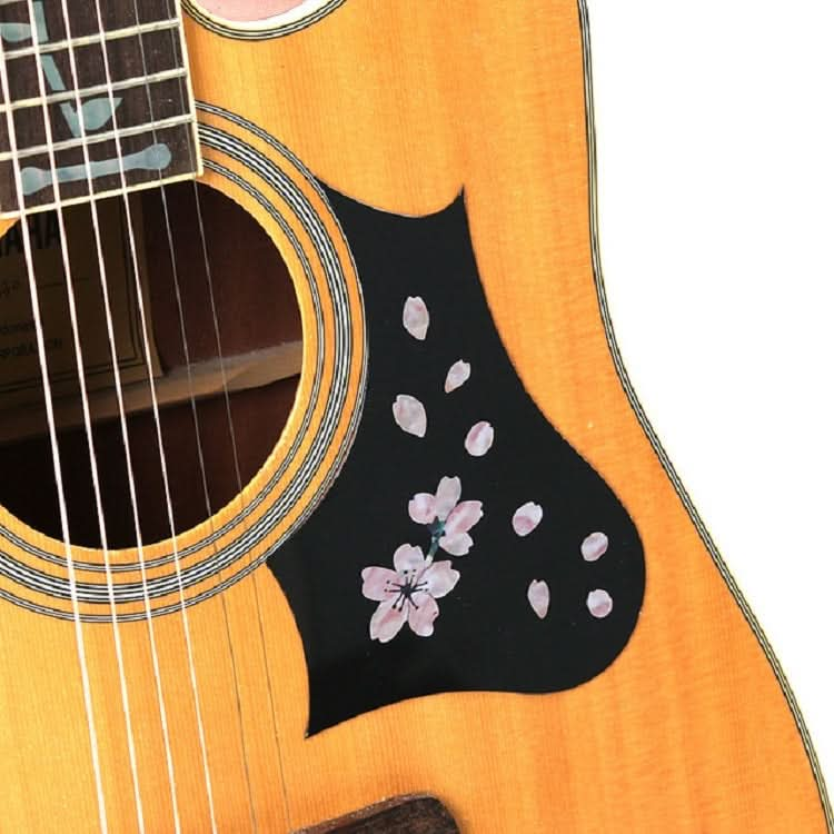 2 PCS Guitar Panel Stickers DIY Cherry Blossom Stickers Ukuleles Paste-Reluova