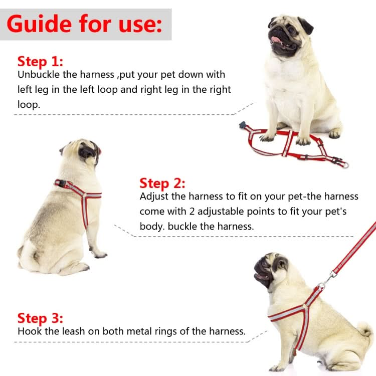 Small Medium Dogs Nylon Reflective Dog Leash Lead Set - Reluova