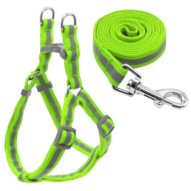 Small Medium Dogs Nylon Reflective Dog Leash Lead Set - Reluova