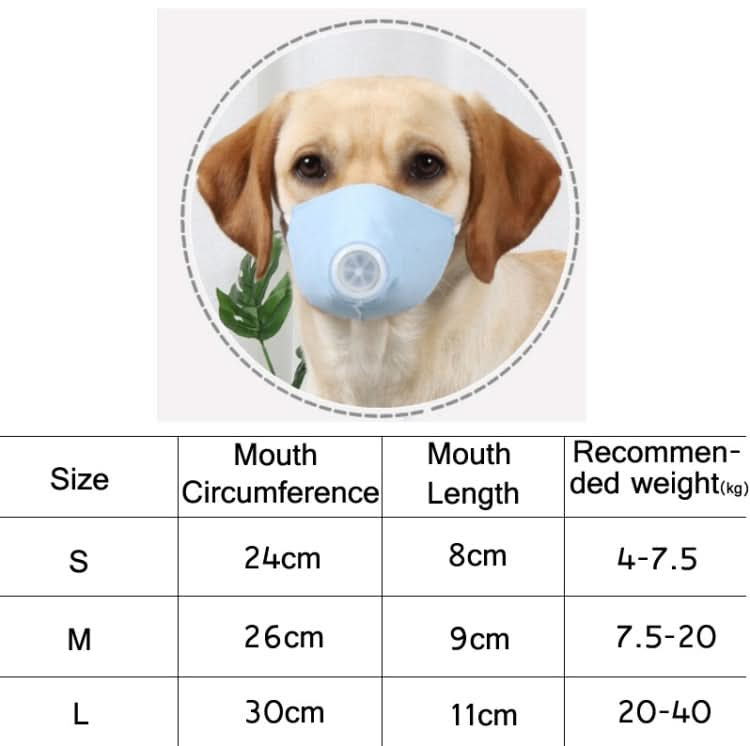 3 PCS Dog Dust And Haze Respirator Mask Pet Protective Mouth Cover-Reluova