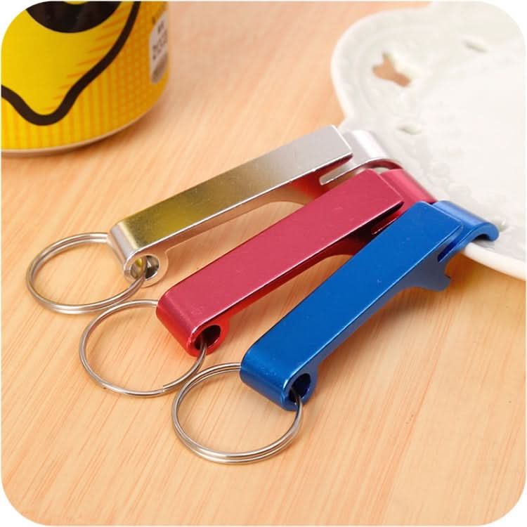 5 PCS Aluminum Wine Bear Bottle Opener Ring Keychain Key Chain, Random Color Delievery-Reluova