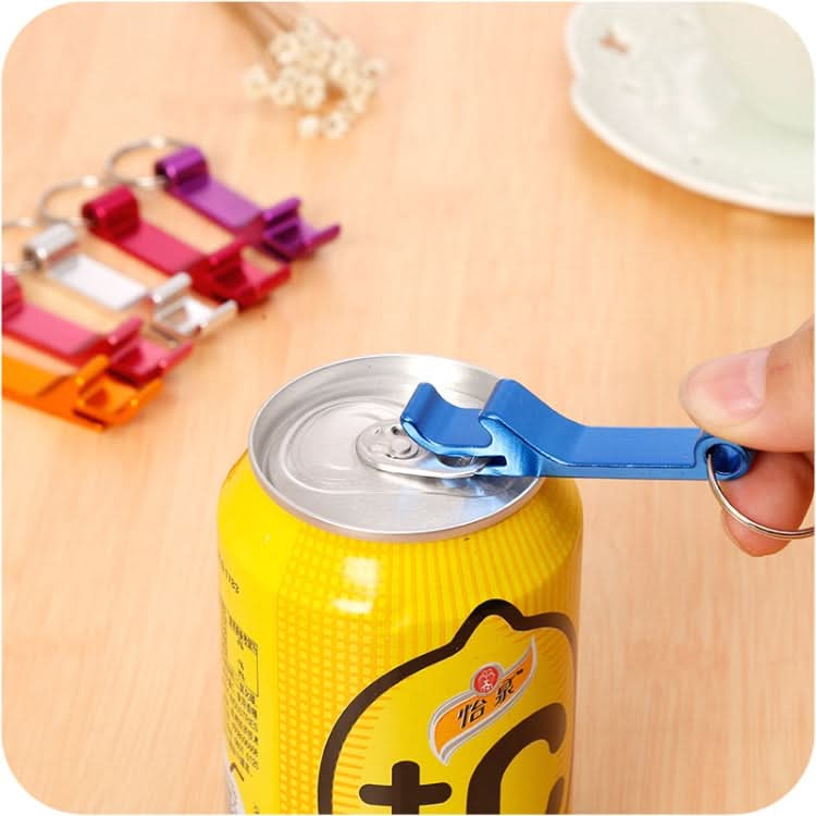 5 PCS Aluminum Wine Bear Bottle Opener Ring Keychain Key Chain, Random Color Delievery-Reluova