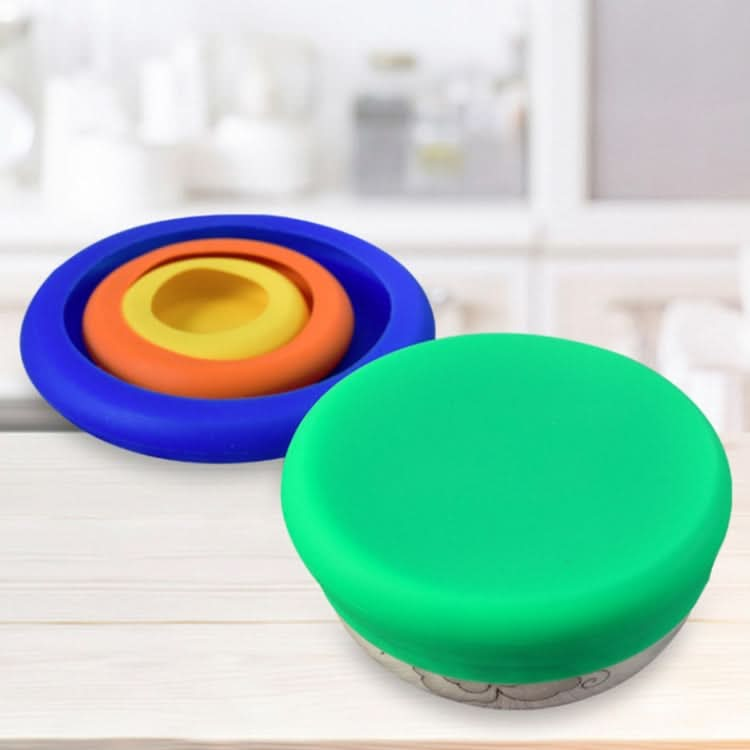 3 Sets 4 in 1 Silicone Fresh-Keeping Cover Set Multifunctional Fruit And Vegetable Sealable Stretchable Silicone Bowl Cover Random Color Delivery-Reluova