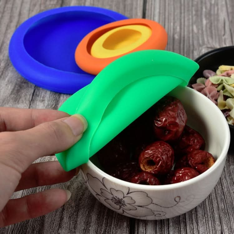 3 Sets 4 in 1 Silicone Fresh-Keeping Cover Set Multifunctional Fruit And Vegetable Sealable Stretchable Silicone Bowl Cover Random Color Delivery-Reluova