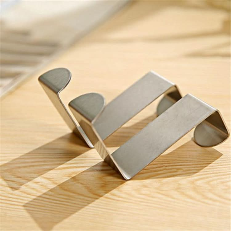 4 PCS Stainless Steel Non-marking Drill-free Door Back Hanging Coat Hooks