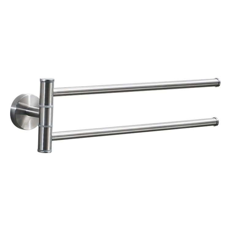 Stainless Steel Towel Bar Rotating Towel Rack Bathroom Kitchen Wall-mounted Towel Polished Rack Holder Reluova