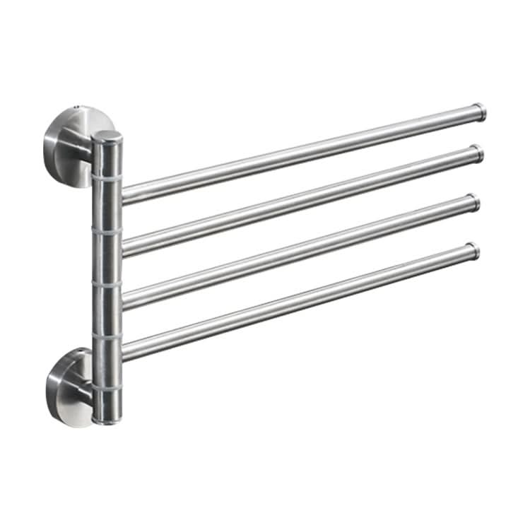 Stainless Steel Towel Bar Rotating Towel Rack Bathroom Kitchen Wall-mounted Towel Polished Rack Holder Reluova