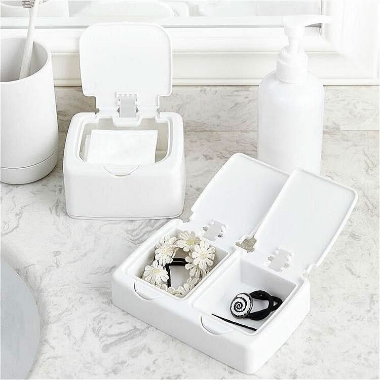 Desktop Key-type Storage Box Household Small Objects Dustproof Storage Box with Lid Reluova