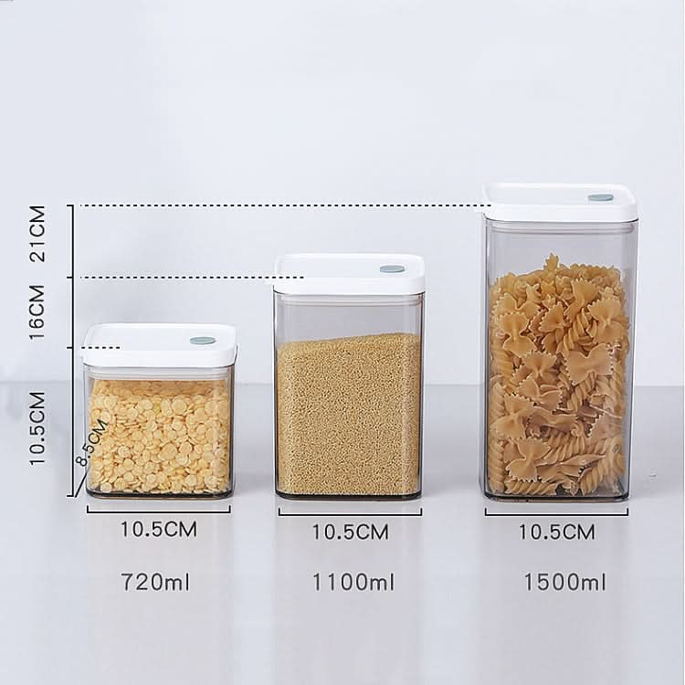 Household Coarse Grain Transparent Sealed Jar Food Grade Storage Jar Dried Fruit Snack Storage Jar with Lid - Reluova