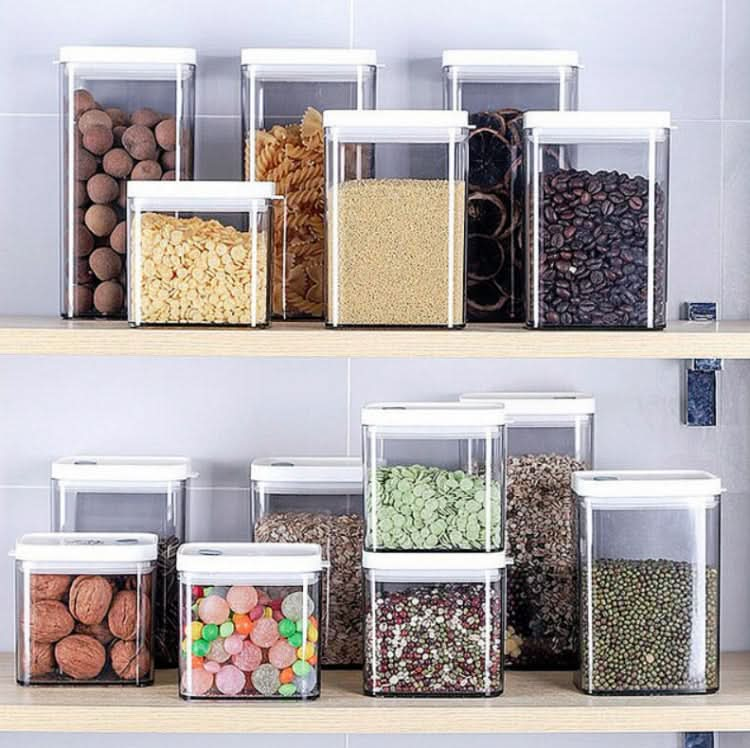 Household Coarse Grain Transparent Sealed Jar Food Grade Storage Jar Dried Fruit Snack Storage Jar with Lid - Reluova