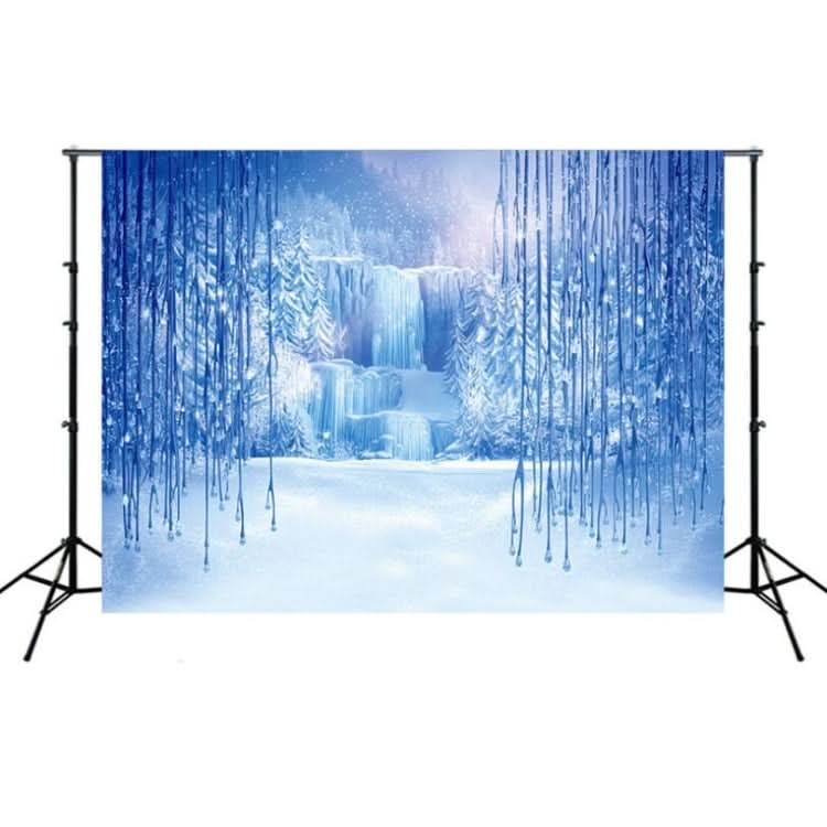 2.1m x 1.5m Frozen Party Setting Snow Photo Background Cloth-Reluova