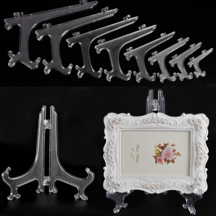 10 PCS Plastic High Transparent Frame Holder