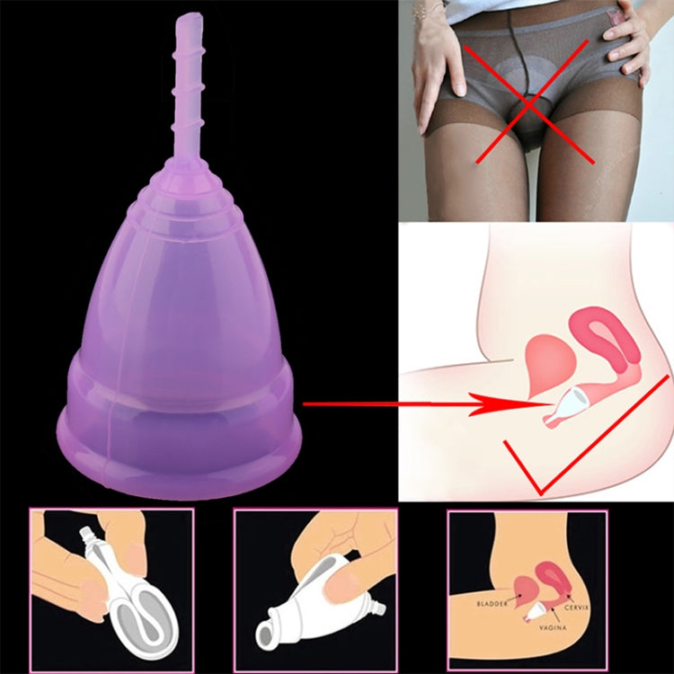 3PCS Reusable Soft Cup Medical Grade Silicone Menstrual Cup