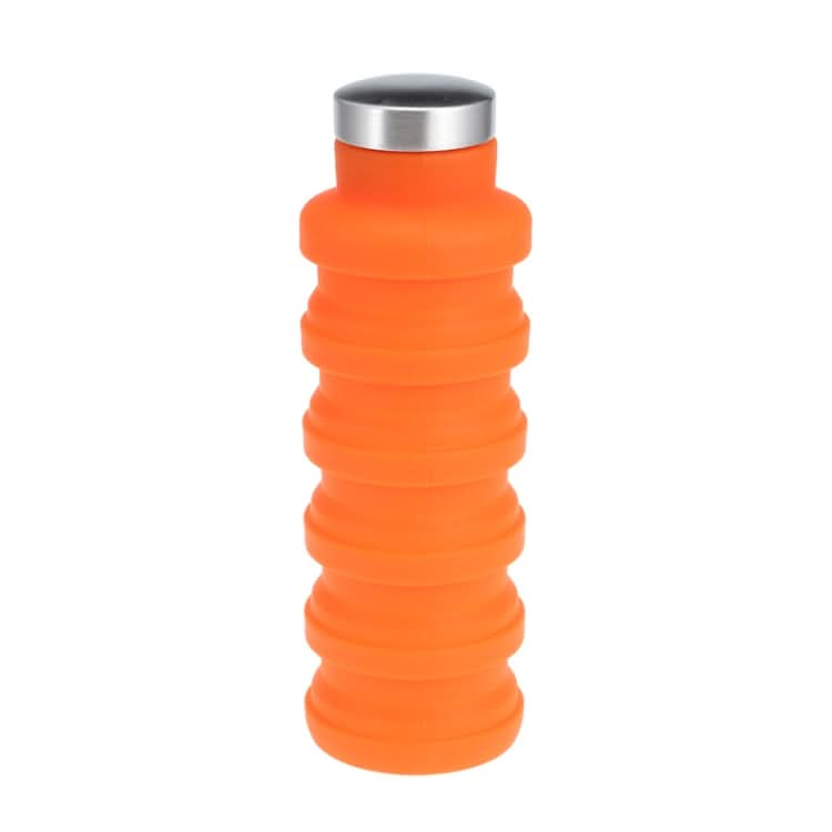 Portable Silicone Water Bottle Retractable Folding Coffee Bottle Outdoor Travel Drinking Sport Drink Kettle,Capacity:500ml - Reluova