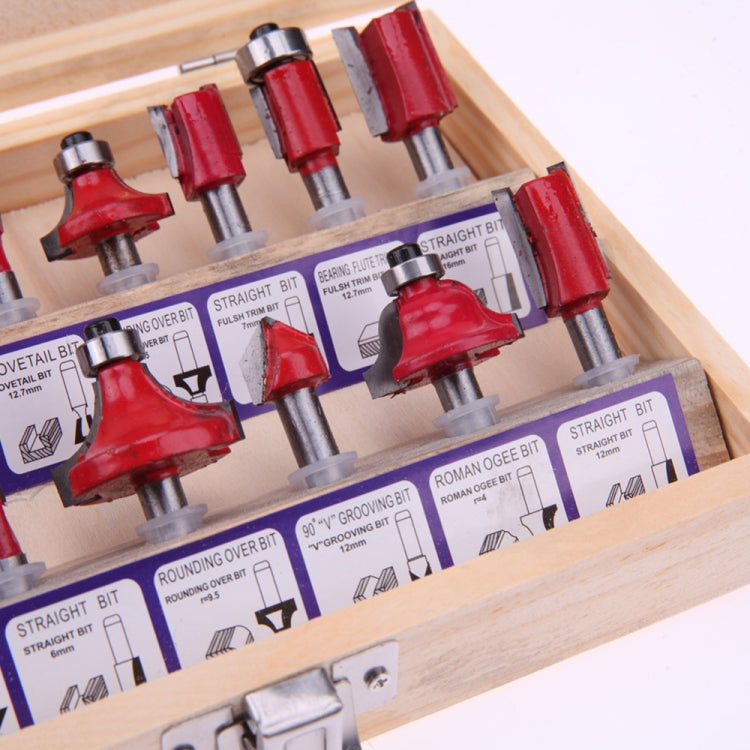 Shank Tungsten Carbide Router Bit Set Wood Cutter Tool Set Milling Wood Cutters Router Bit Set for Wood Tools My Store