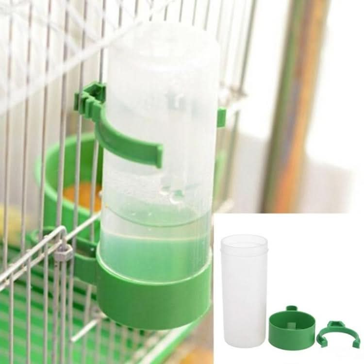 10 PCS Practical Birds Feeding Equipment Parrot Bird Drinker Watering Feeder with Clip(S)-Reluova