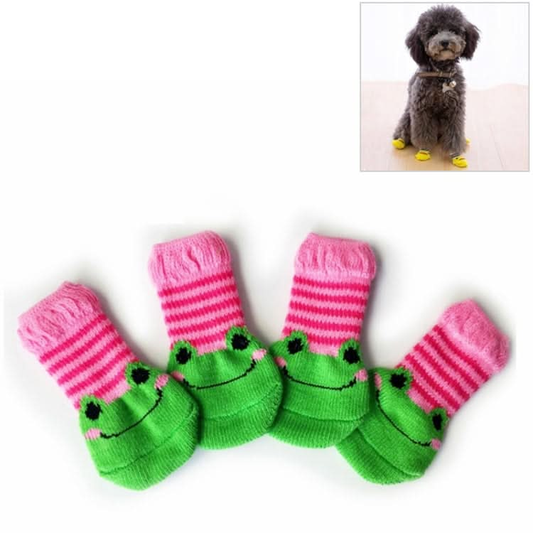 4pcs /Set Cute Puppy Dogs Pet Knitted Anti-slip Socks-Reluova