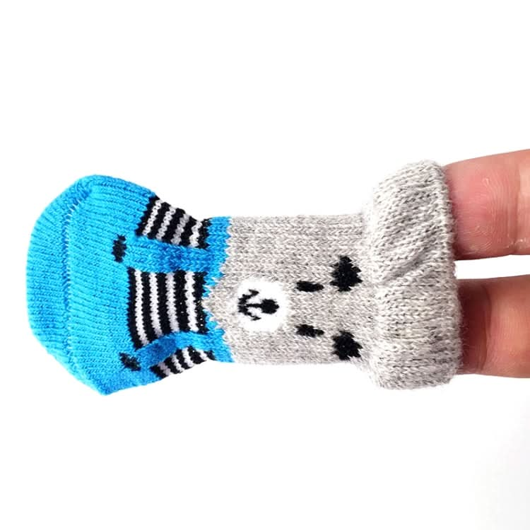 4pcs /Set Cute Puppy Dogs Pet Knitted Anti-slip Socks-Reluova